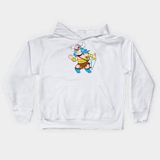 BlueScar the Barbarian Fight Me! Kids Hoodie